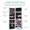 Best Choice Products Jewelry Armoire Cabinet, Full Length Mirror w/ Velvet Storage Interior, Lock